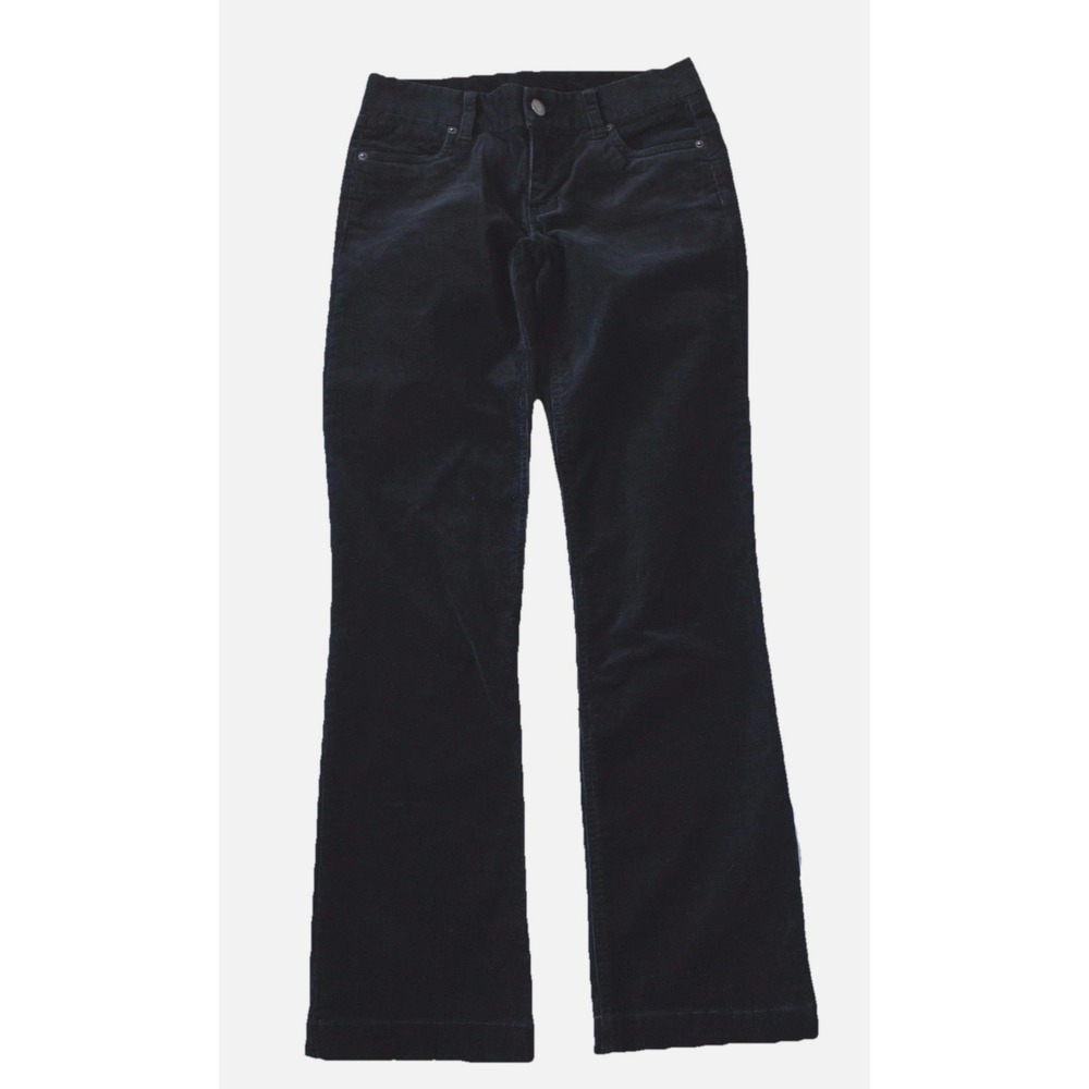 J Crew Y2K Corduroy Pants Favorite Fit Women 0 XS Straight Leg 31" Inseam Black
